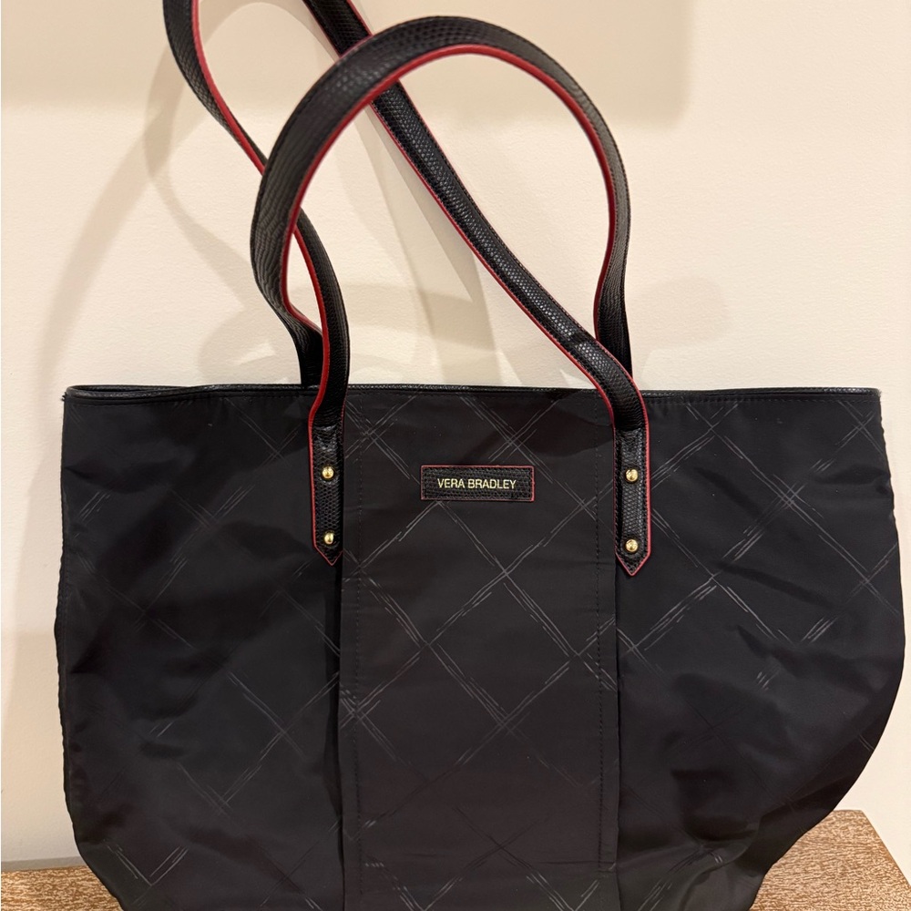 Vera Bradley Black and Red Tote Bag